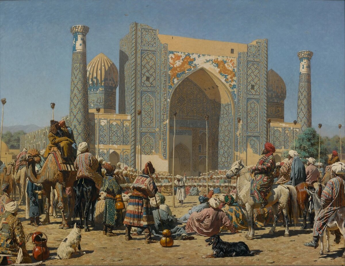 "Торжествуют" Василий Верещагин, 1872г, Третьяковская галерея.