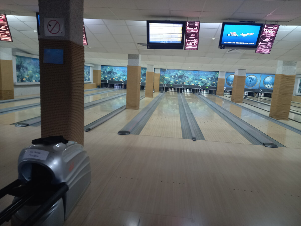 Игровой зал с дорожками