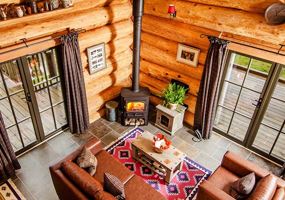 Угловой камин. Фото взято с Яндекс. Картинки