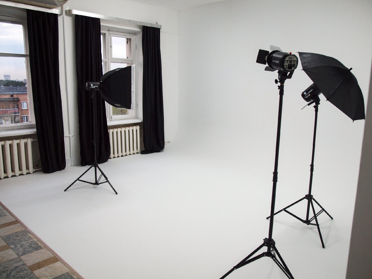 Прямая циклорама в фотостудии Linza на Ленинском проспекте