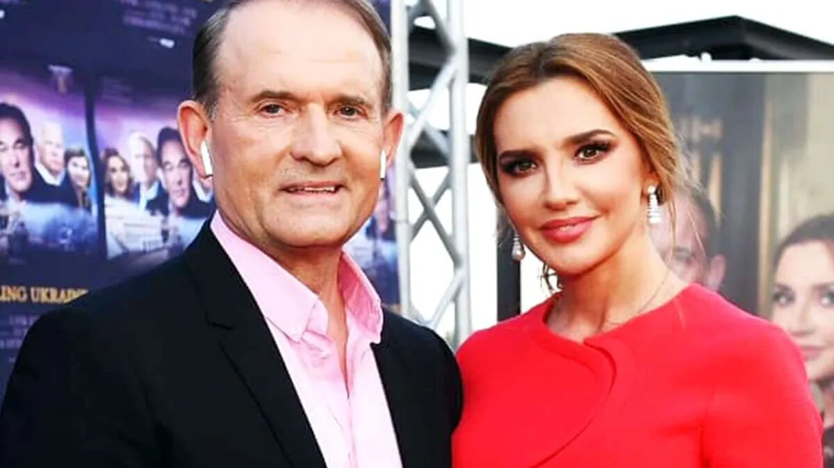 Виктор Медведчук и Оксана Марченко. Фото: Facebook (принадлежит компании Meta, которая признана экстремисткой на территории России)