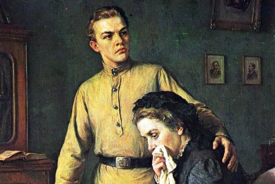 Фрагмент картины П.Белоусова "Мы пойдем другим путем"