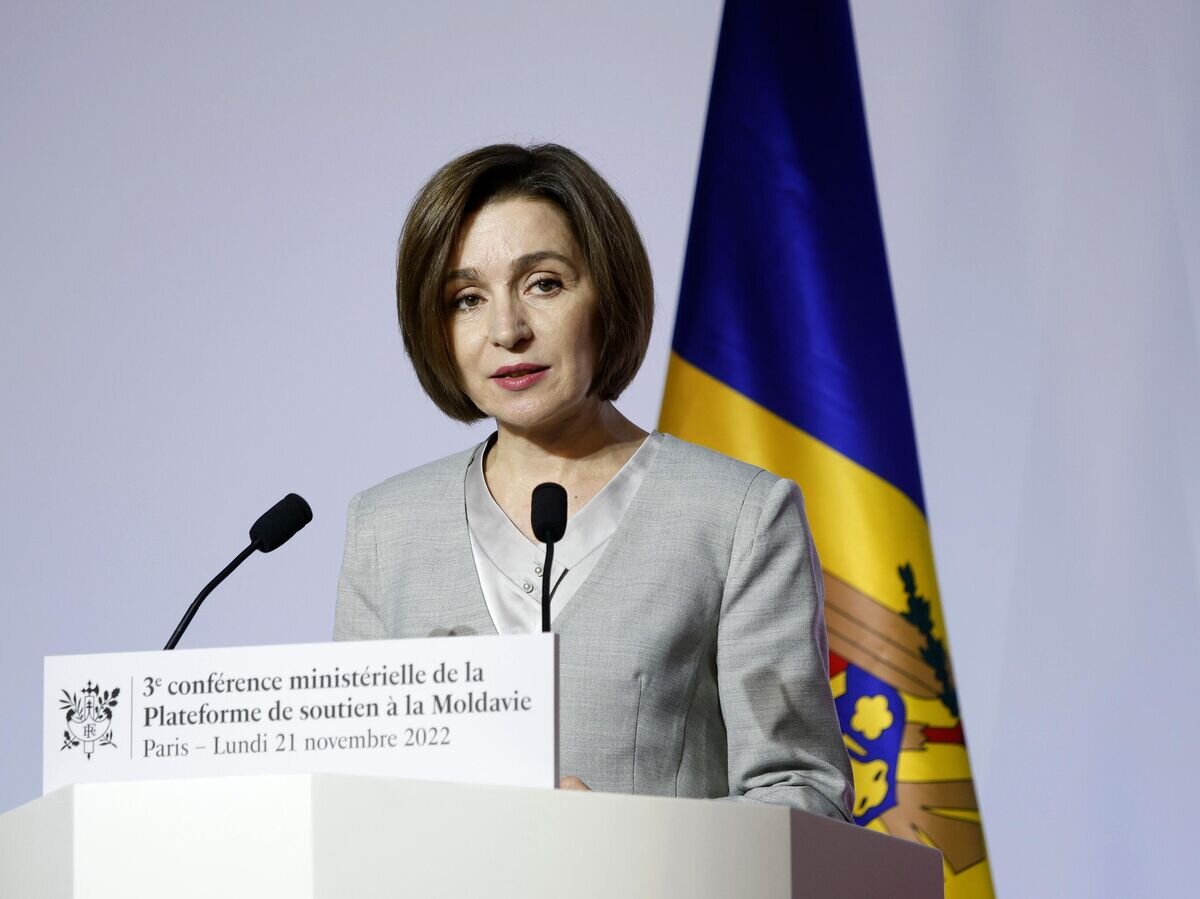 Президент Молдавии Майя Санду© AP Photo / Yoan Valat/Pool