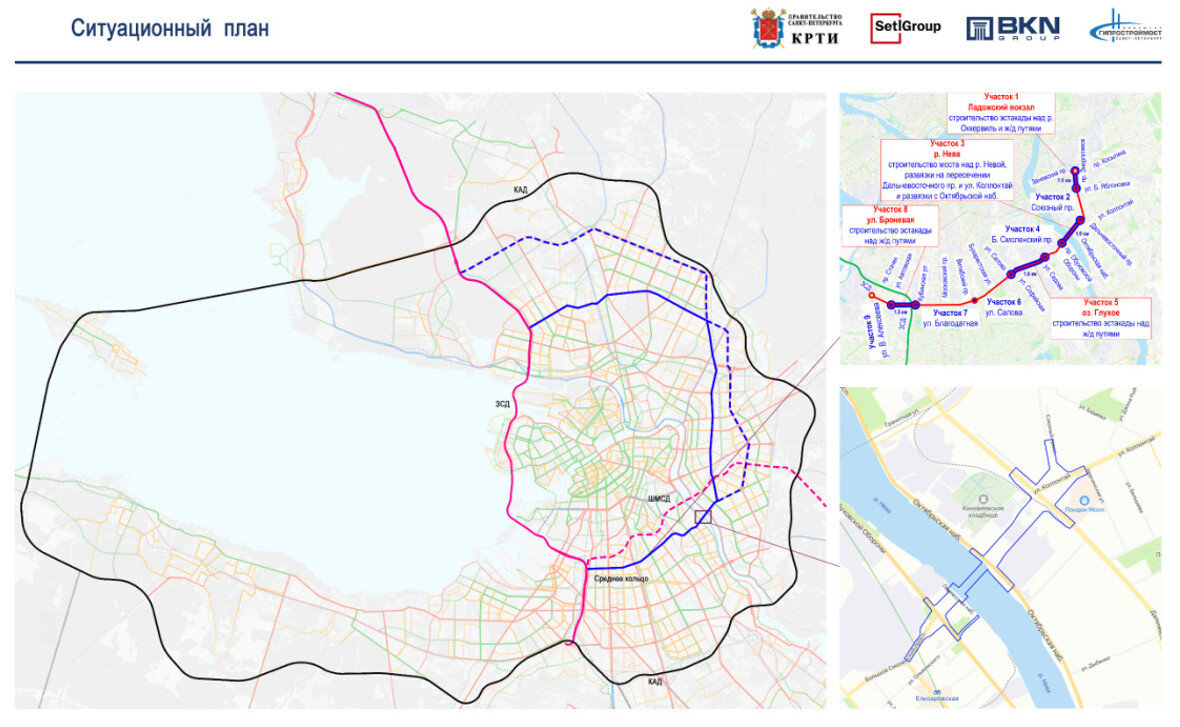 Большой смоленский мост проект на карте спб