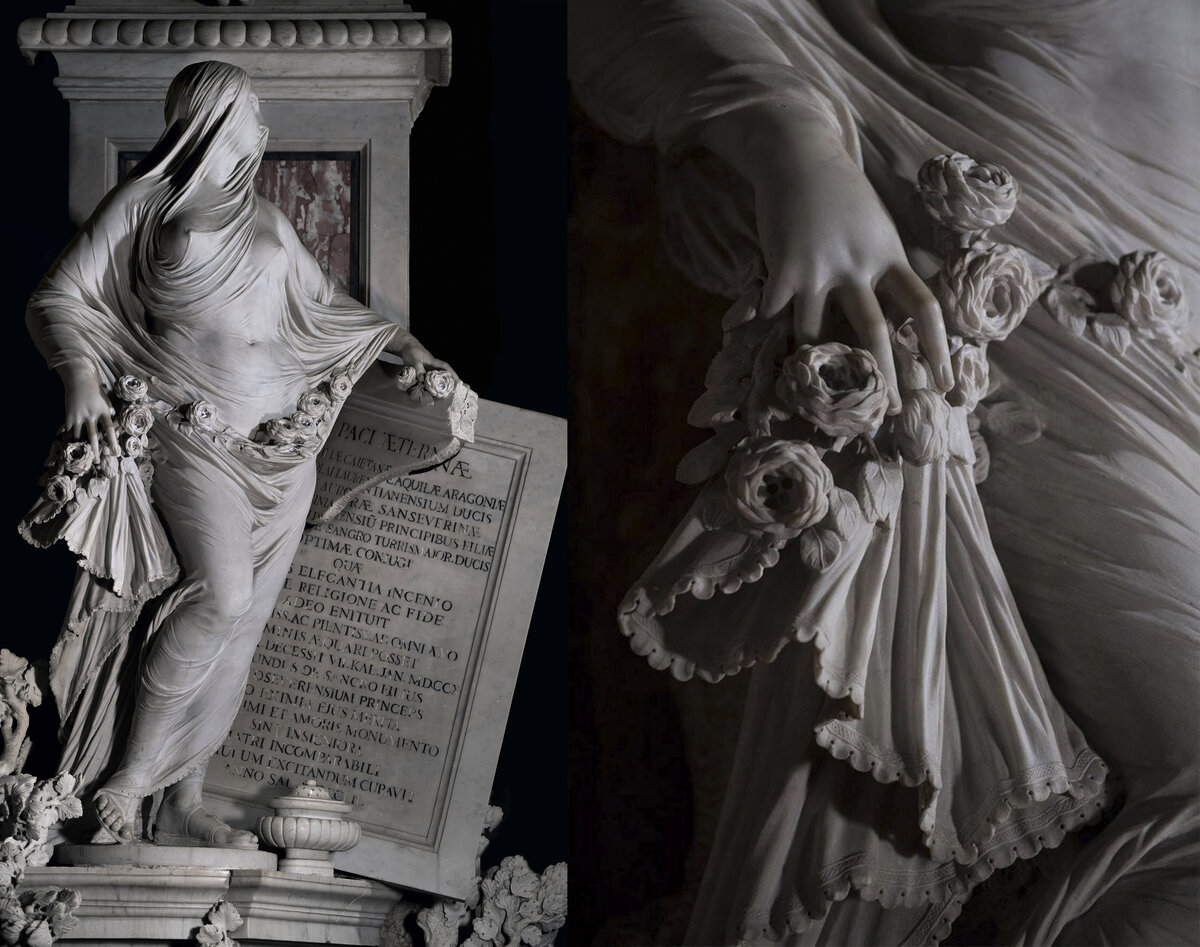 Целомудрие. Антонио Коррадини, 1752. Капелла Сансеверо, Неаполь