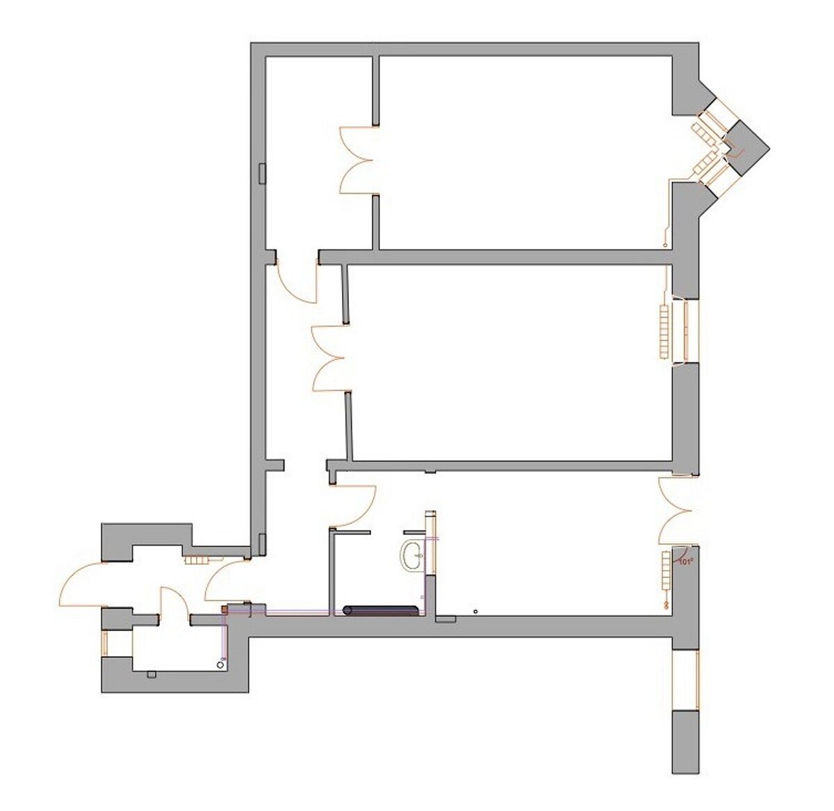 До перепланировки. Листайте галерею