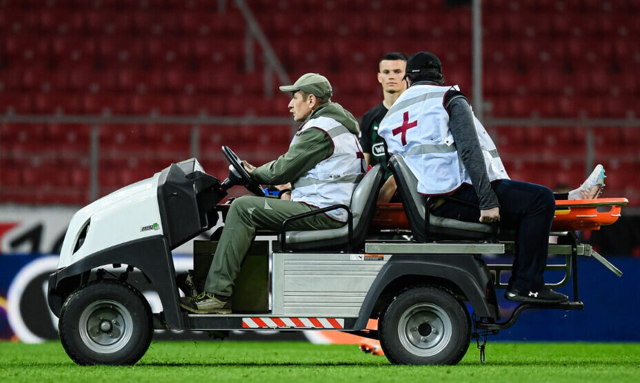    Игроку «Краснодара» диагностировали перелом лицевой кости. Фото: телеграм-канал «Краснодара»