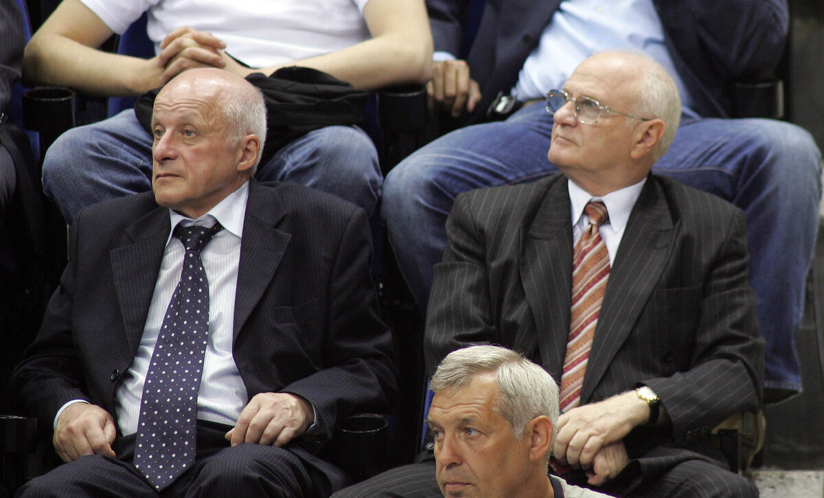 Александр Гомельский и Евгений Гомельский. Фото Александра Вильфа, архив «СЭ»