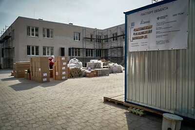    Ремонт детсада в Мариуполе © Пресс-служба Министерства жилищно-коммунального хозяйства Московской области