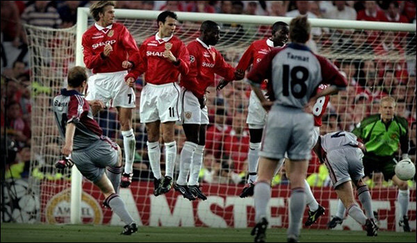 Удар со штрафного Марио Баслера, 6'