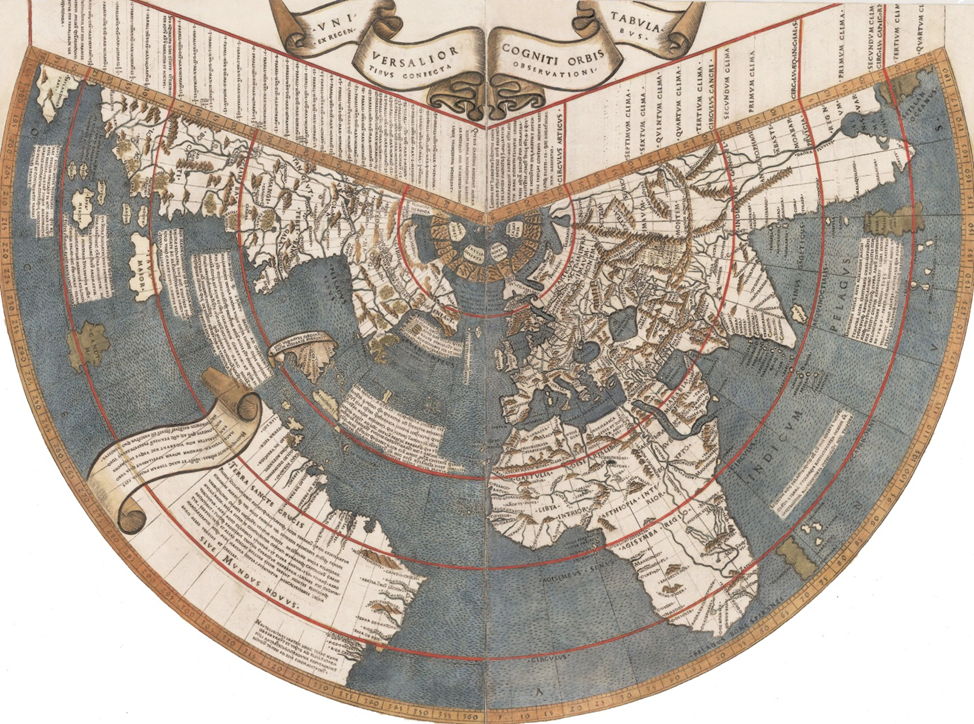 Карта Йоханнеса Рюйша 1507 года. 