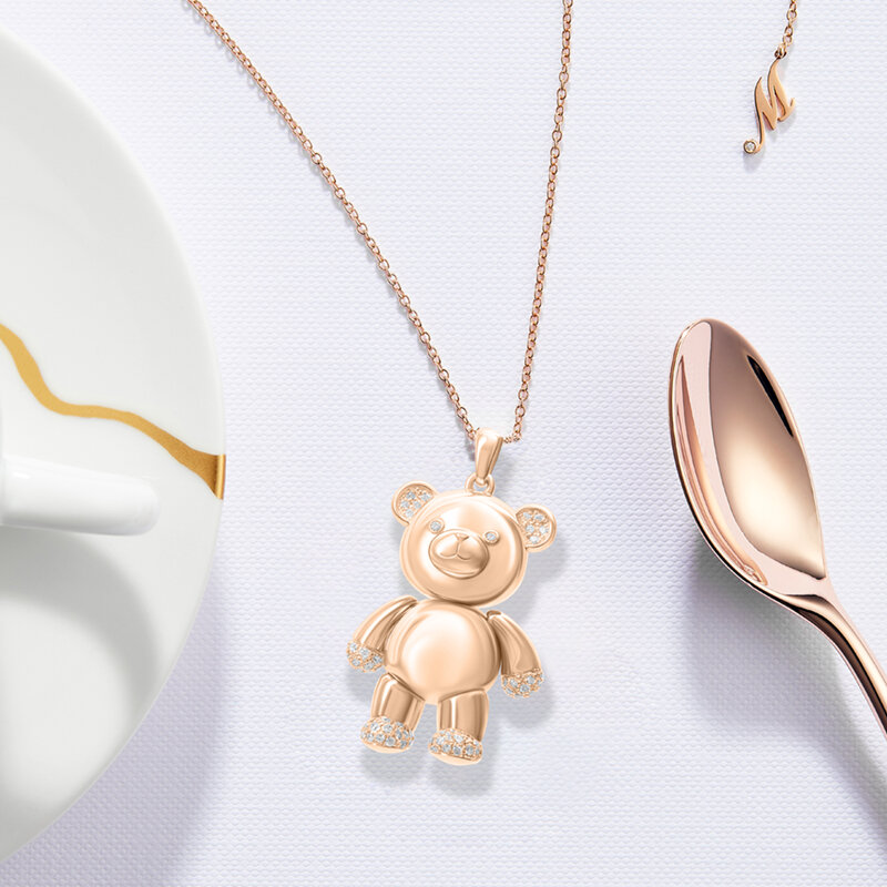 Кулон Mercury Classic из розового золота с бриллиантами