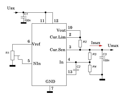 LD1084V, Стабилизатор напряжения; LDO,линейный,регулируемый; 5А; TO220