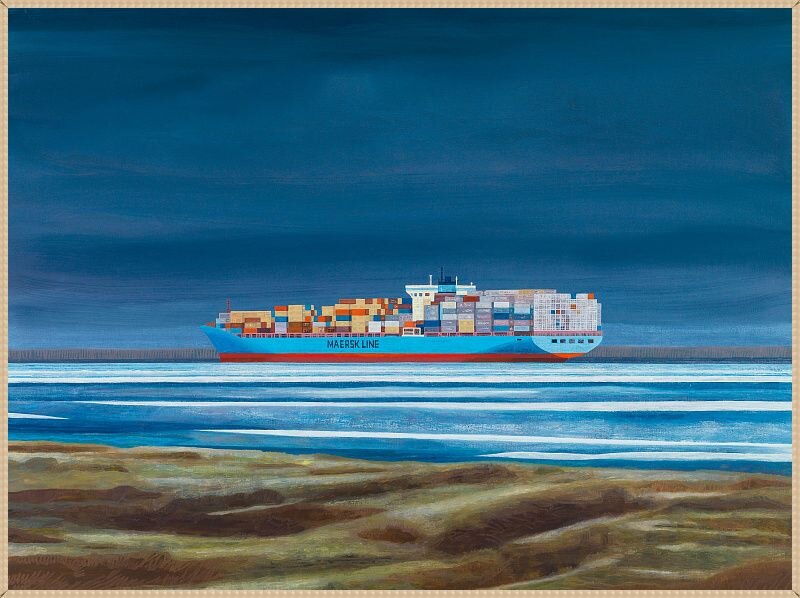 © Ханс Вандекеркхове (Hans Vandekerckhove). Компания Maersk. Опыт-1. 142x190 см. 2016.