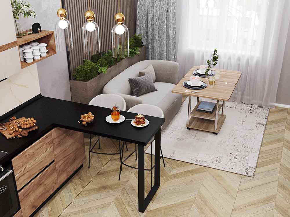 Журнальный стол-трансформер «Агат 22.2 Сонома» от «DaVita-мебель»