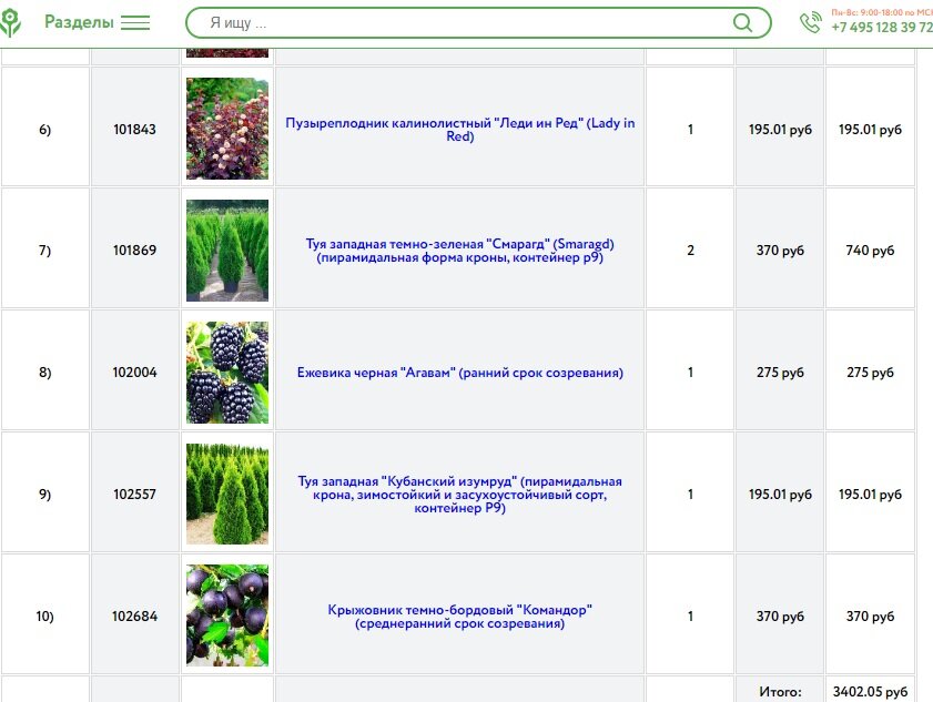 На сумму 3402 рубля