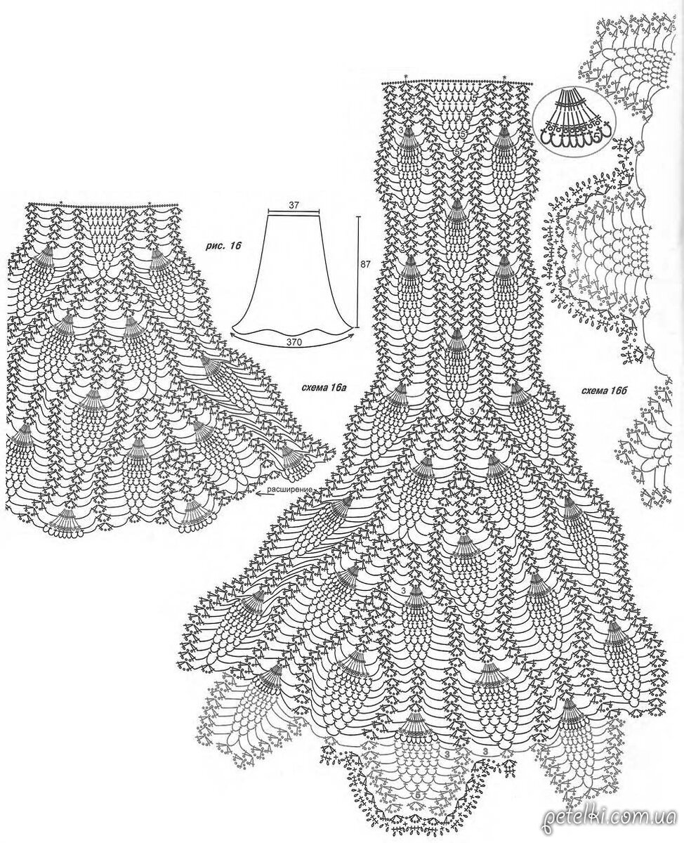 Платье крючком для женщин со схемами. Вязание крючком юбка узором ананас схема. Юбка ананасами крючок схема вязания. Юбка вязанная крючком узором ананас схема. Пышная юбка ананасами крючком схемы.