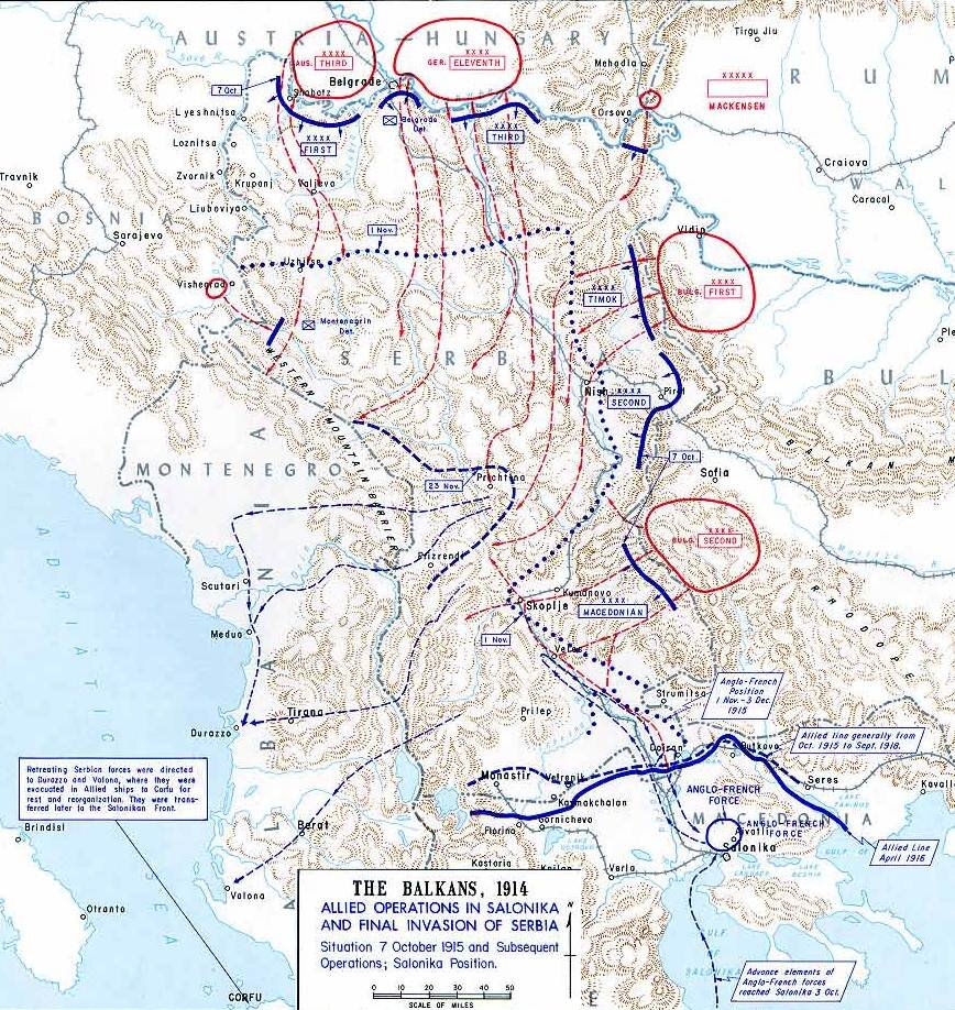 Сербский фронт в 1914-1915 году