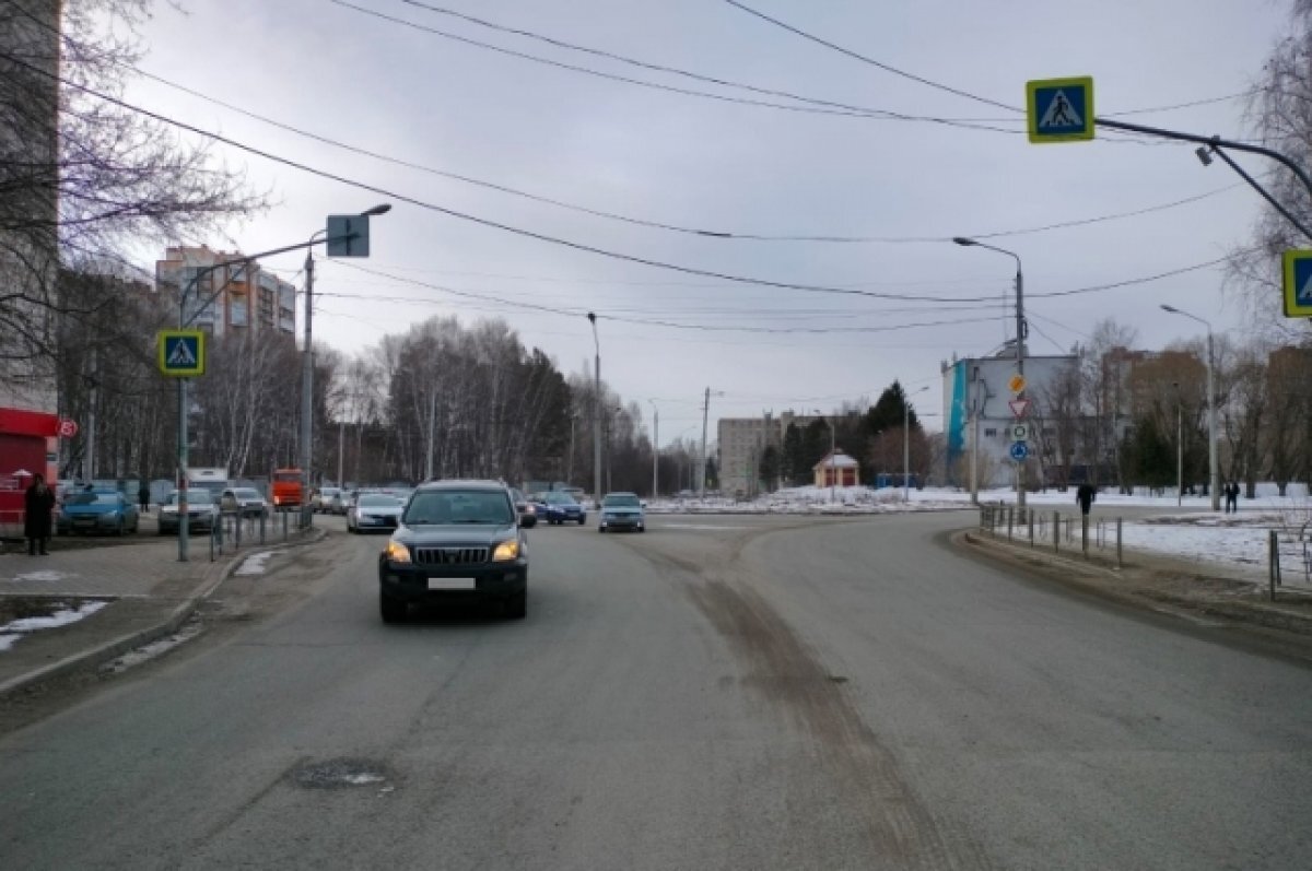    В Томске утром 20 апреля иномарка сбила пешехода на Бела Куна