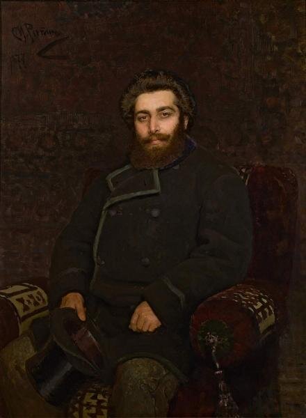 Репин И. Е. Портрет художника Архипа Ивановича Куинджи 1877