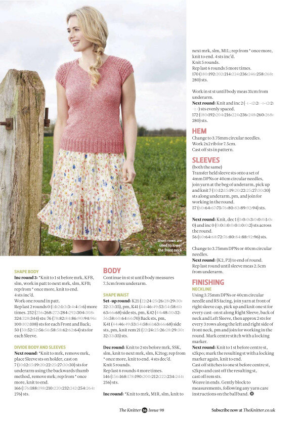 Вязаные модели от англиского журнала «The Knitter» для летнего отдыха ...