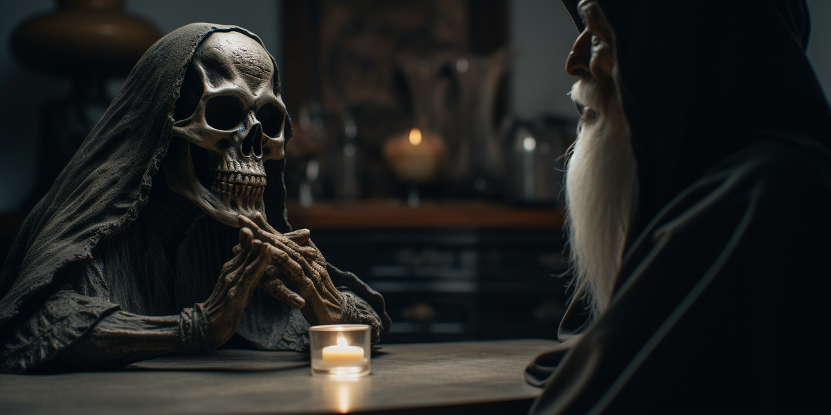 Смерть беседует со стариком