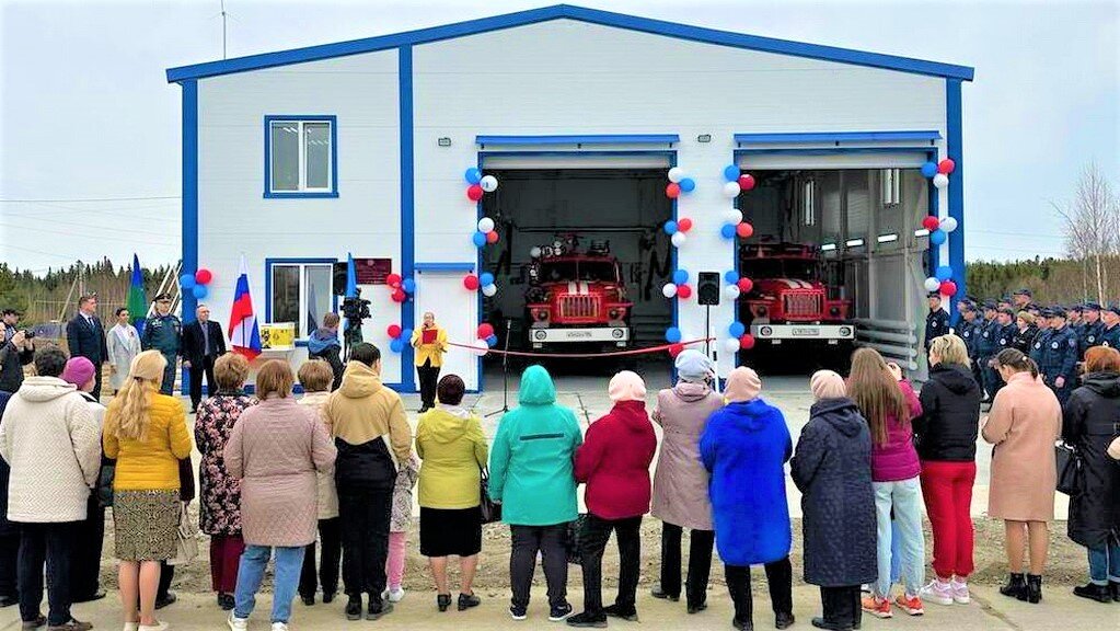    В посёлке Советского района открыли современное пожарное депо