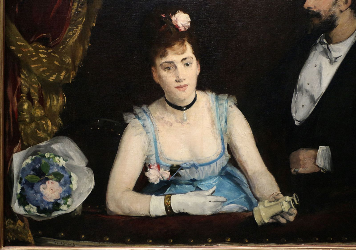 "Ложа в итальянской опере", Ева Гонсалес, 1874. (с) Из коллекции Музея Орсэ