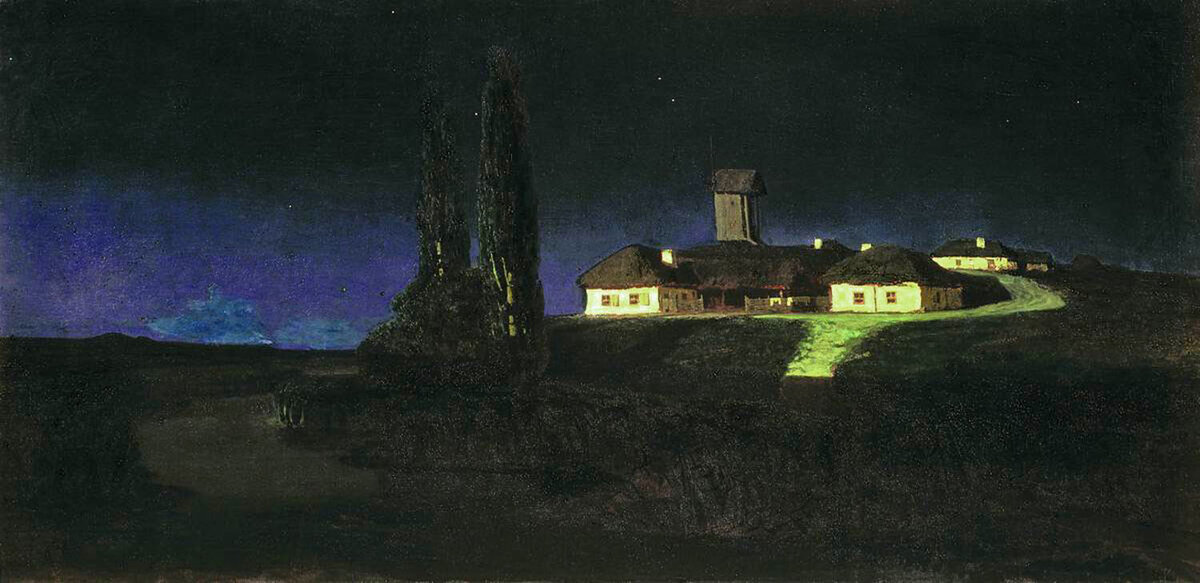 Украинская ночь. 1876
Холст, масло. 79 x 162 см
Третьяковская галерея, Москва 
Куинджи Архип Иванович 
1842 - 1910