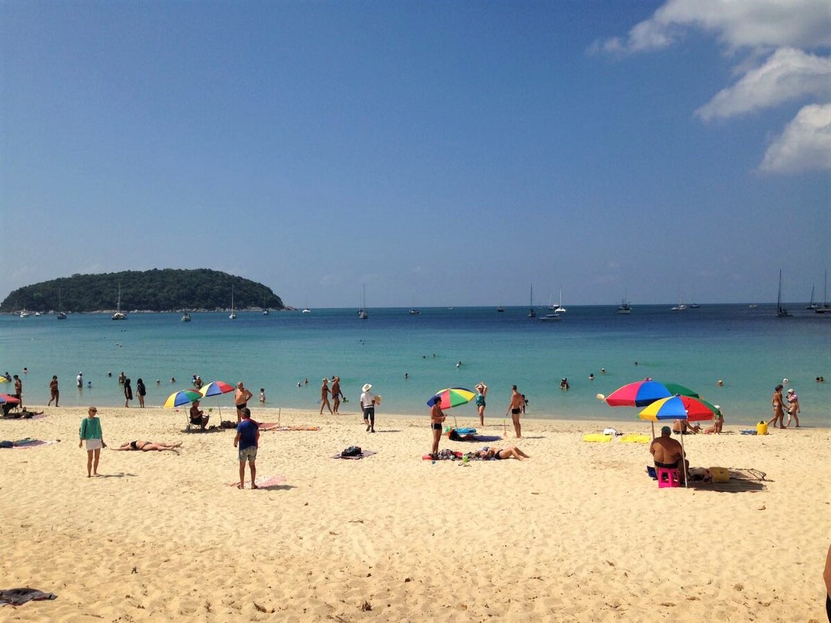 beach front view at The Royal Phuket Yacht Club, Hai Harn Beach, Phuket, Thailan