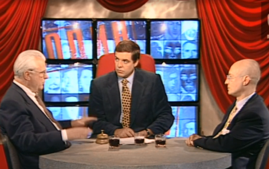 Кравчук, Караганов, Любимов в программе "Один на один", май 1997 года