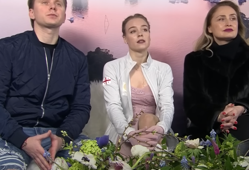 Действующая чемпионка Европы по фигурному катанию Анастасия Губанова, выступающая за сборную Грузии. Источник фото: YouTube канал Okko Спорт.