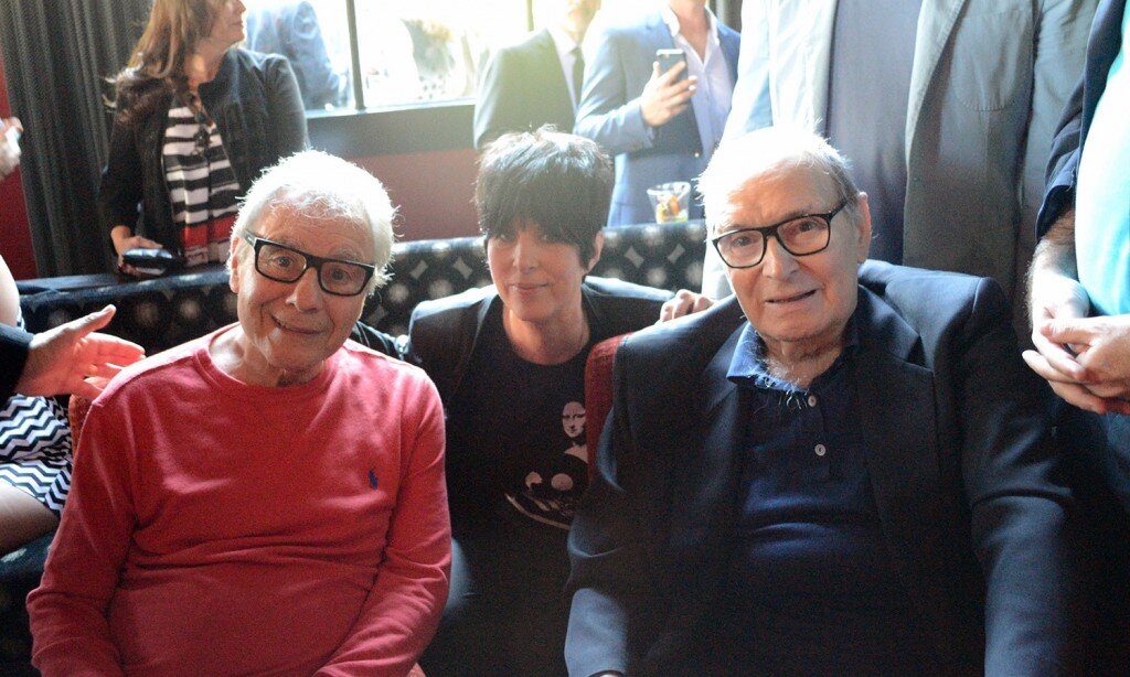 2 выдающихся кинокомпозитора: Лало Шифрин (слева) и Эннио Морриконе.