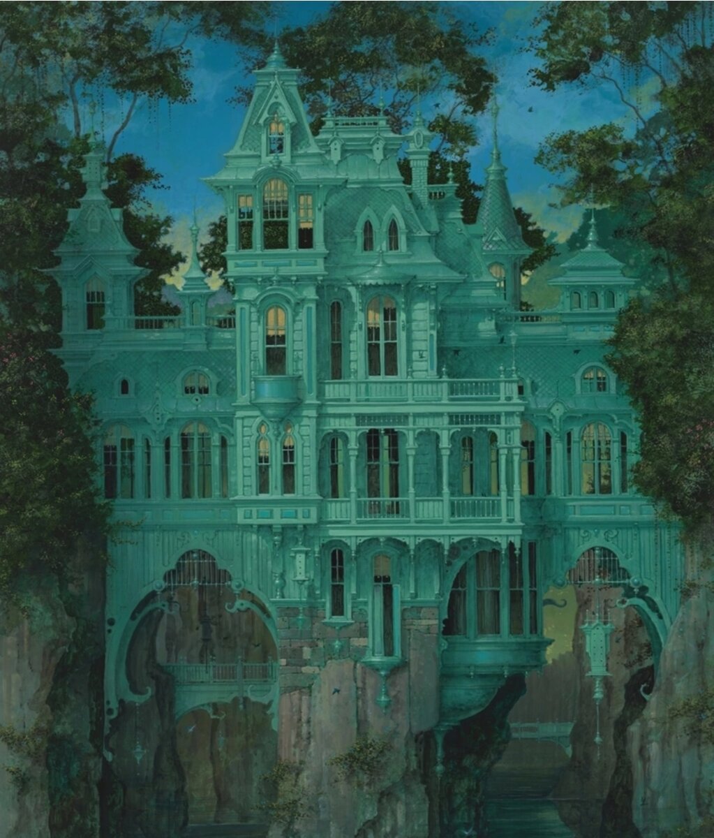 Дом на закате