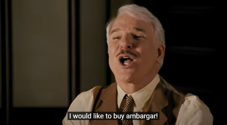 Герой фильма «White panther» (2006) тренирует фразу «I would like to buy a hamburger»