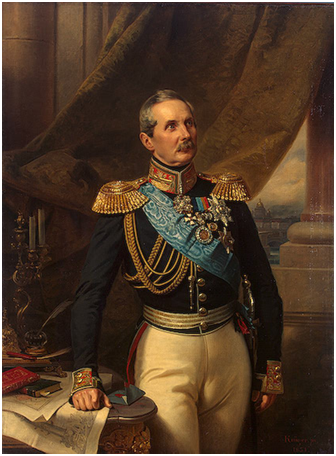 Ф. Крюгер. Портрет графа Петра Андреевича Клейнмихеля. 1851 г. Государственный Эрмитаж.