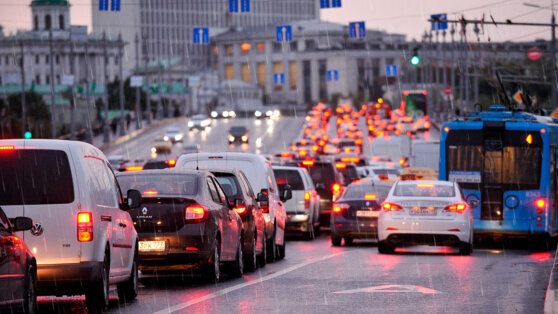    Москвичей предупредили о пробках до 8 баллов в пятницу Даниил Шалонников