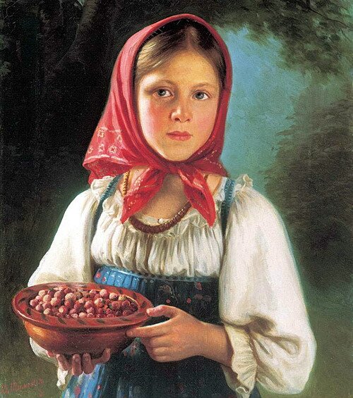 Николай Рачков Девушка с ягодами