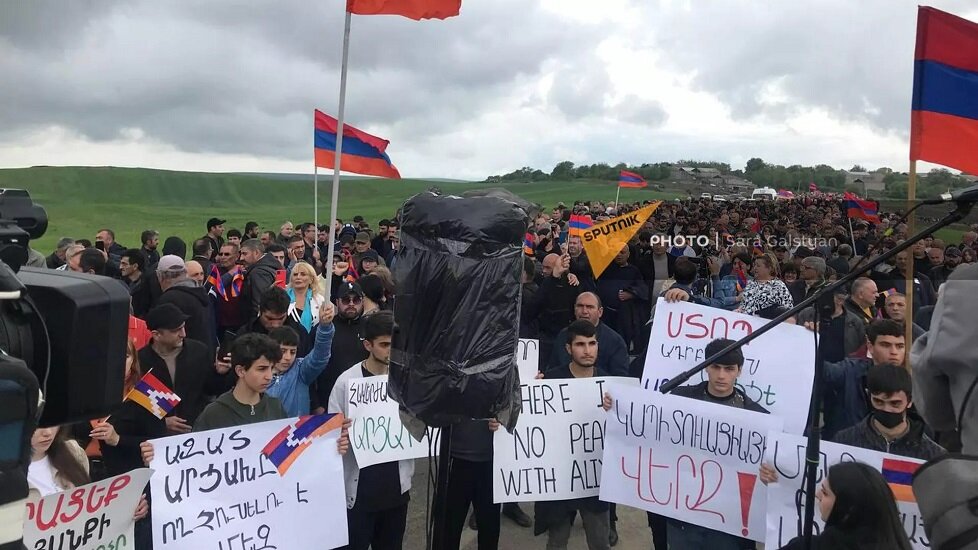 Митинг "За Арцах, против Азербайджана" в Корнидзоре (20 мая 2023). Сюник © Sputnik / Sara Galstyan