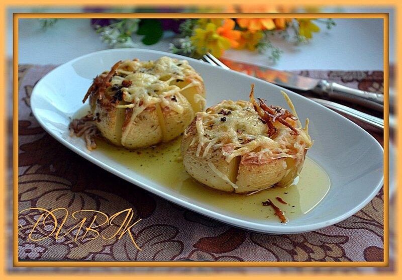 Запеченная фаршированная картошка с сыром – пошаговый рецепт приготовления с фото