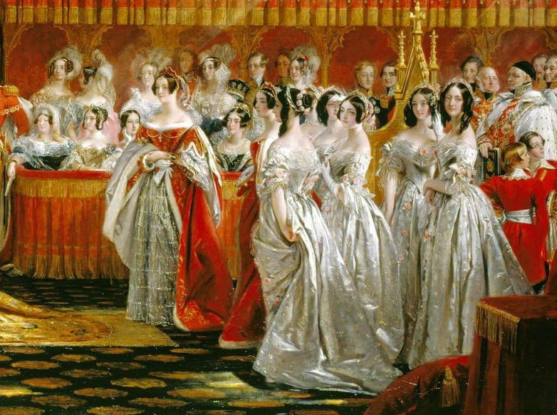 Деталь картины "Помазание и коронация королевы Виктории", Чарльз Роберт Лесли, 1838-39. (с) Из Королевской коллекции