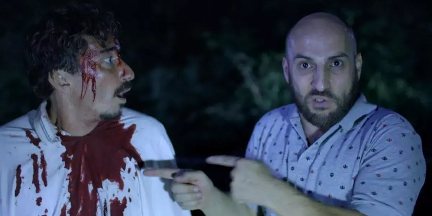    К своим ролям Серго и Кахи вернулись Артём Калайджян и Артём Карокозян. Кадр из фильма.