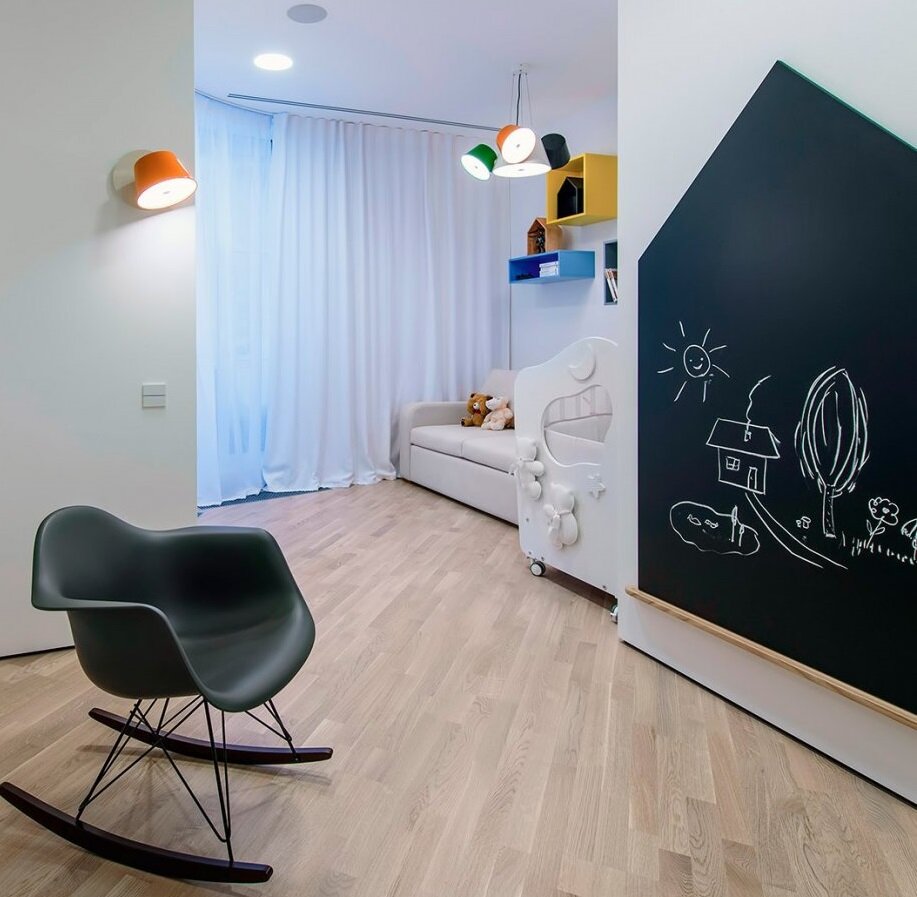 Меловая доска в форме домика 