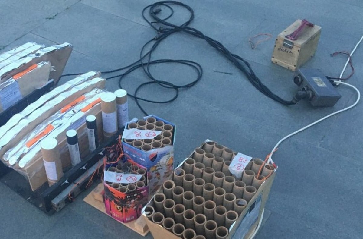    В центре Екатеринбурга предотвращен незаконный запуск пиротехники