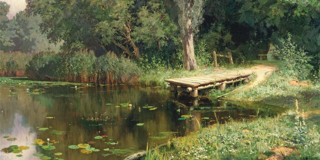 Три картины с прудами. От солнечного летнего денька до пасмурной осенней погоды