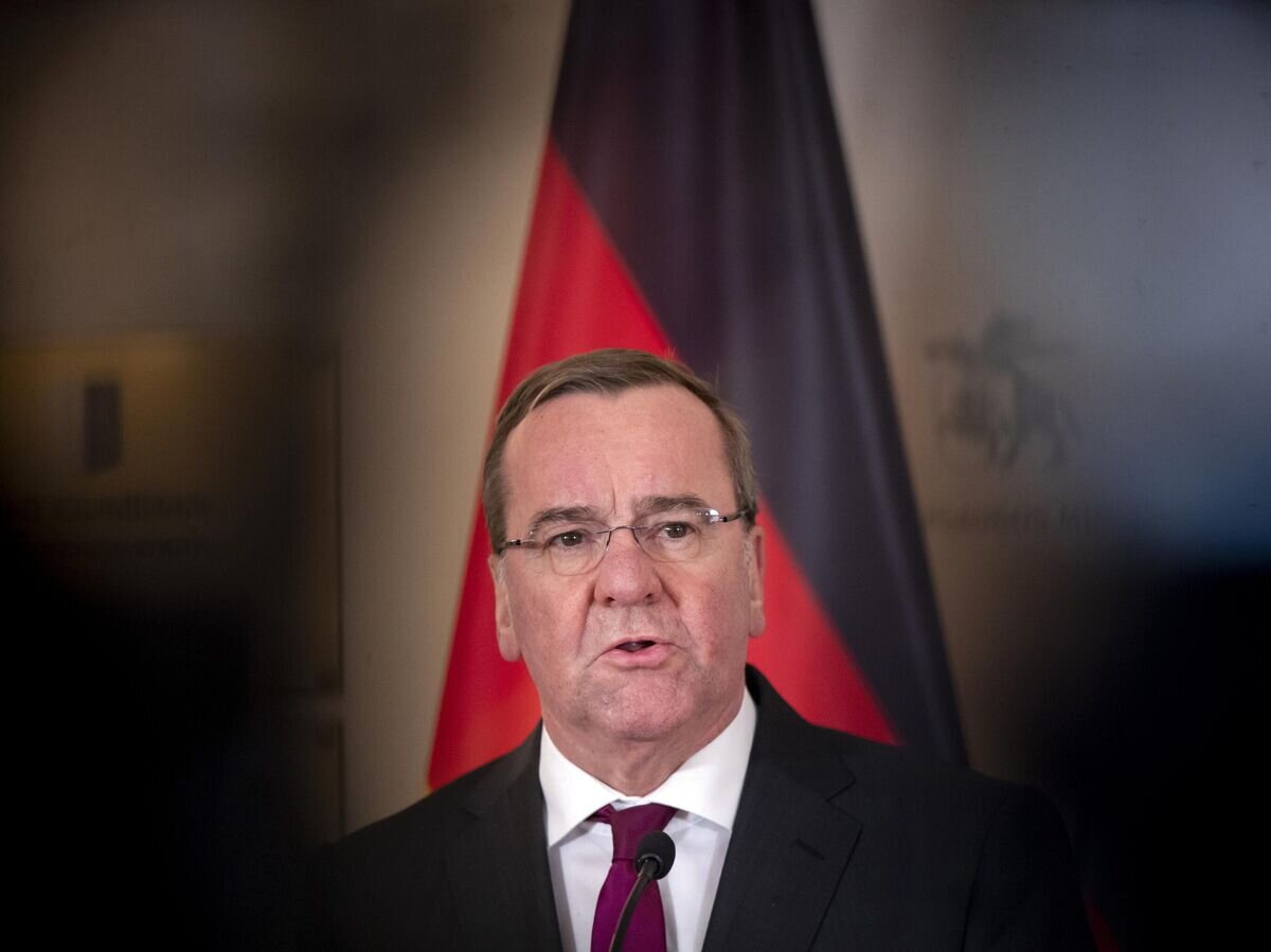    Министр обороны Германии Борис Писториус© AP Photo / Mindaugas Kulbis