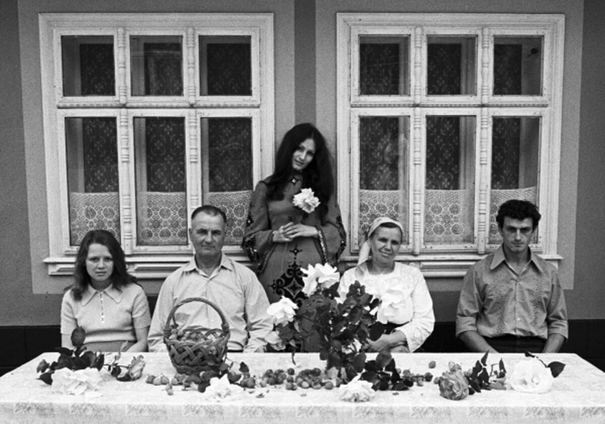София Ротару с родителями, братом и сестрой 