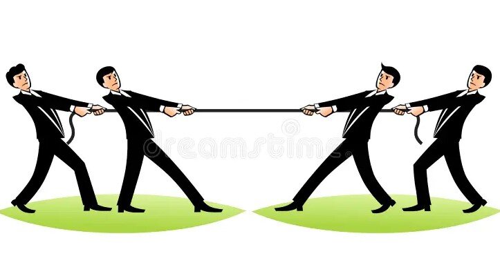 Вот так по Берну выглядит борьба Взрослых врача и пациента с Ребенком и Родителем пациента