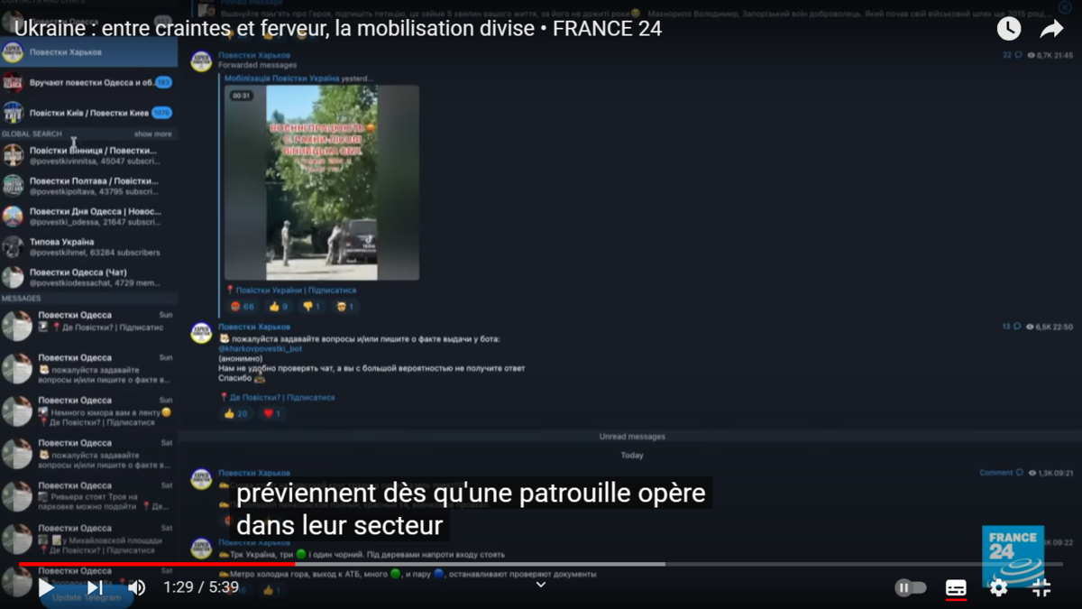 Скриншот с канала France24 с сайта YouTube