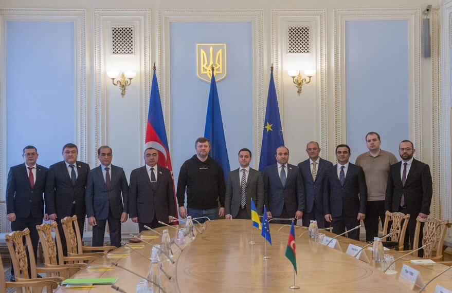 Азербайджанская парламентская делегация в Киеве. Фото из открытых источников сети Интернета